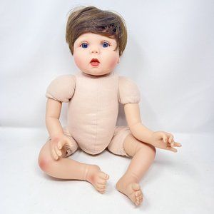 Kaydora Reborn Lifelike Silicone Baby Doll 19" Fabric Body -No Accessories